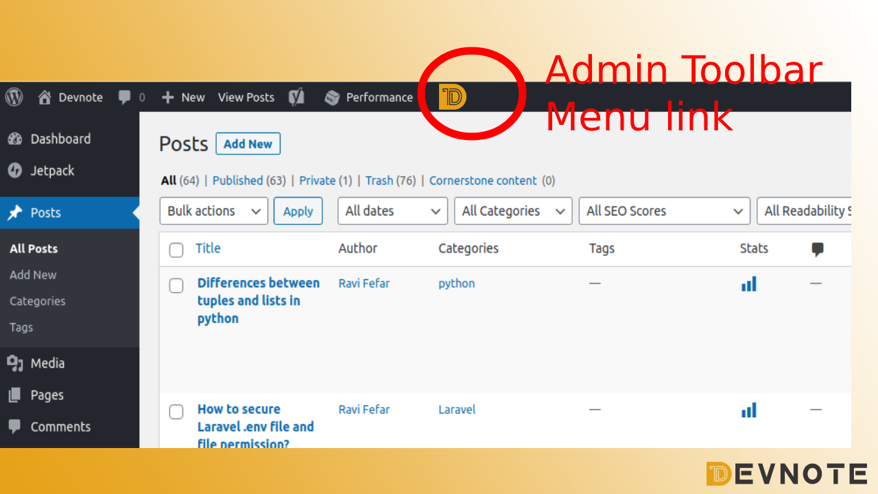 How to Add Admin Toolbar Menu link