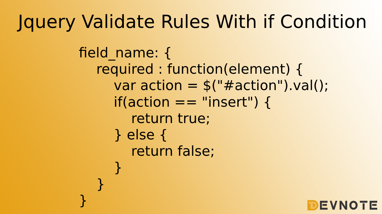 Jquery Validate Rules With if Condition
