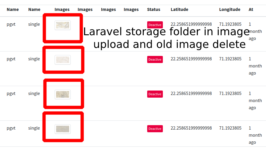 Storage folder old image delete
