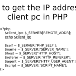 Get ip address