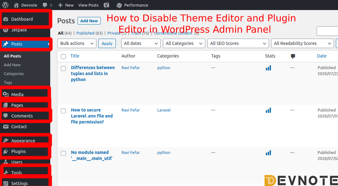 How to Disable Theme Editor and Plugin Editor in WordPress Admin Panel