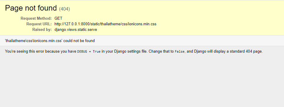 Django - CSS File not Found