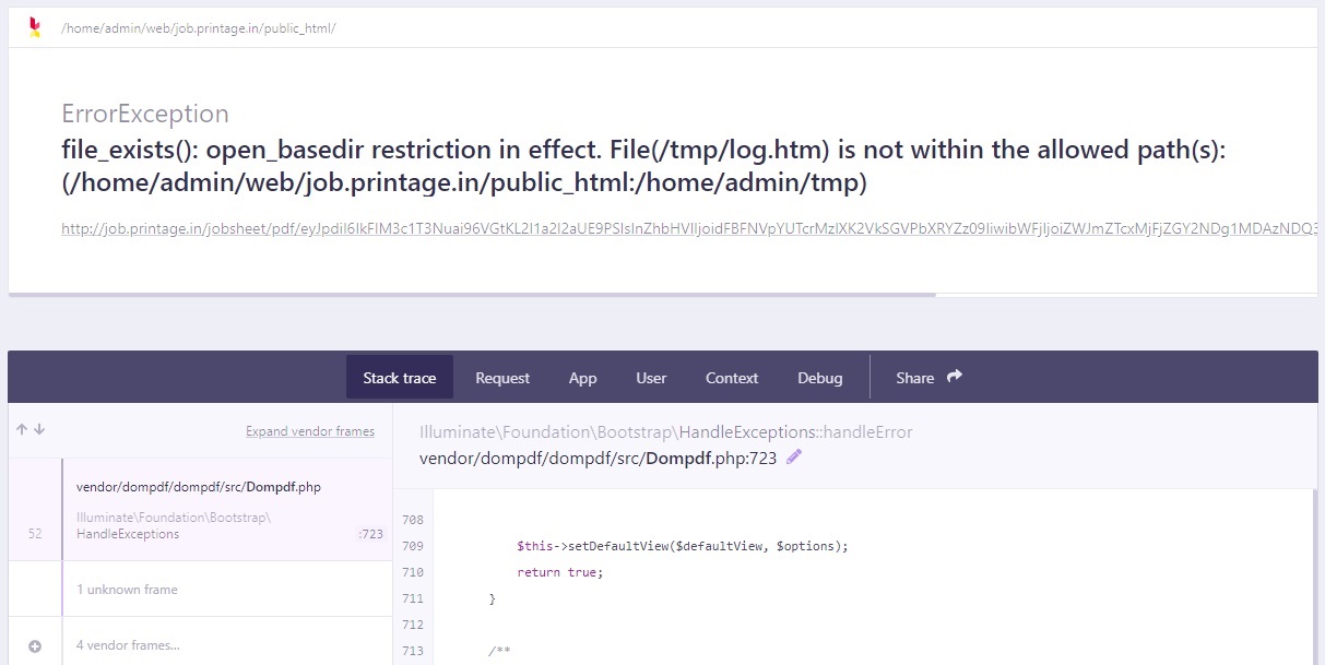 file_exists(): open_basedir restriction in effect. File(/tmp/log.htm) is not within the allowed path(s)