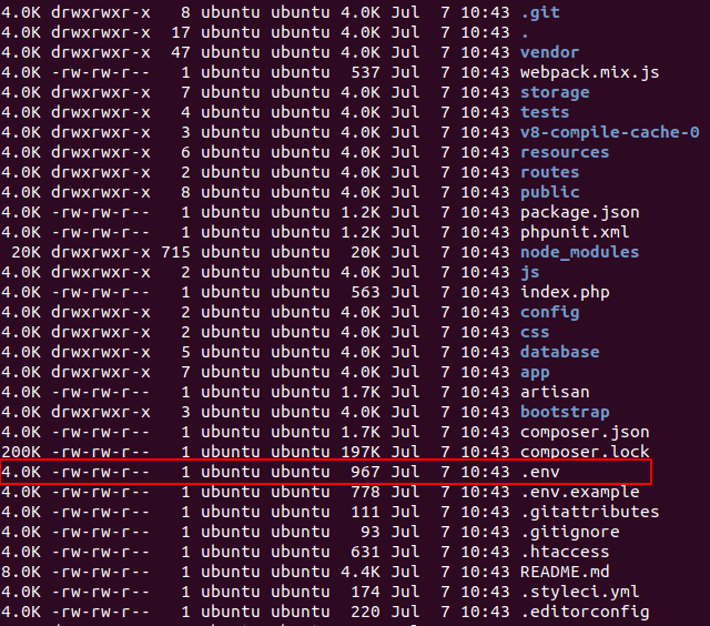 How To Secure Laravel Env File And File Permission Devnote 7252