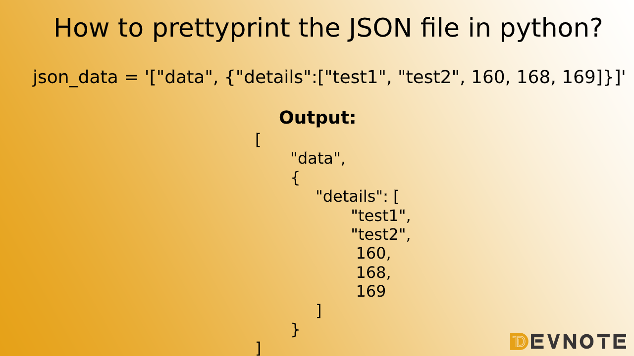 json pretty formatter