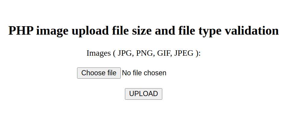PHP image upload file size
