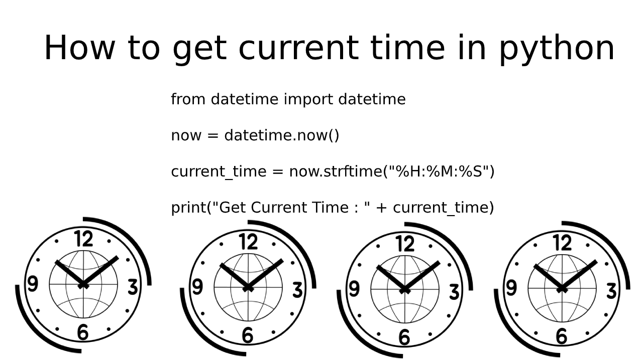 get the current time in python