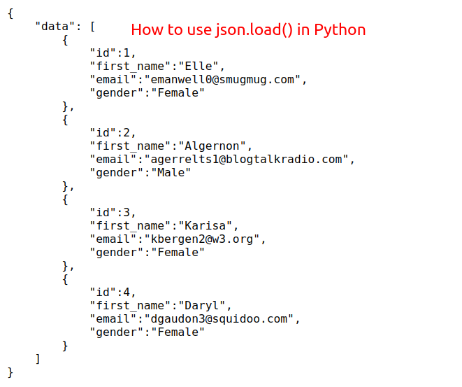 How to use json.load() in Python