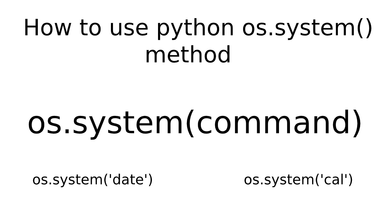 python os.system method