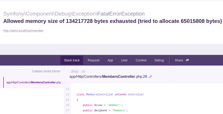 The Allowed Memory Size Of 134217728 Bytes Exhausted - Devnote