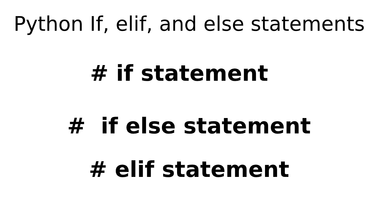 Python If, elif, and else condition