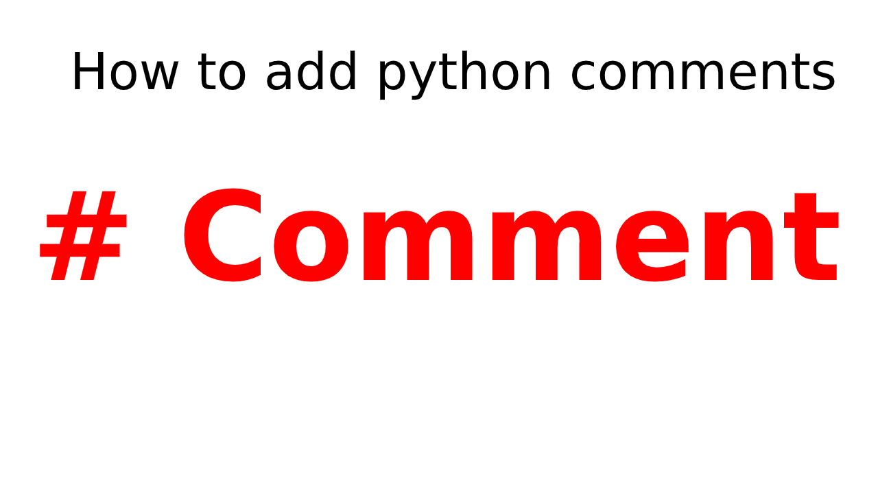 python comments