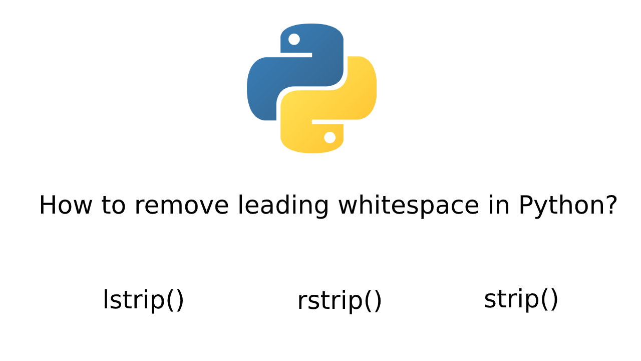 Remove leading whitespace in Python