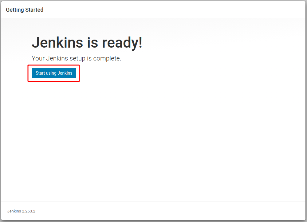 Jenkins is ready!