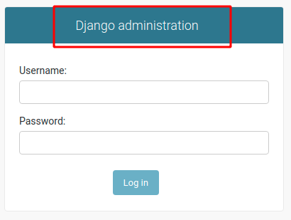Django login page title