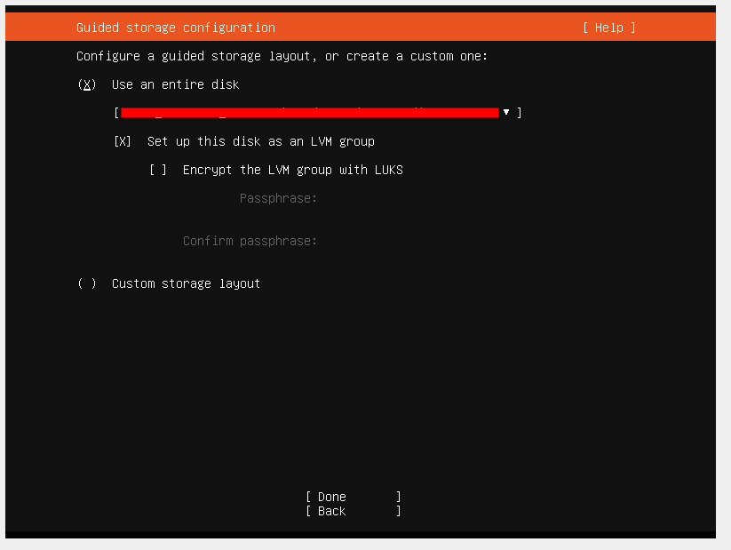 Guided storage configuration