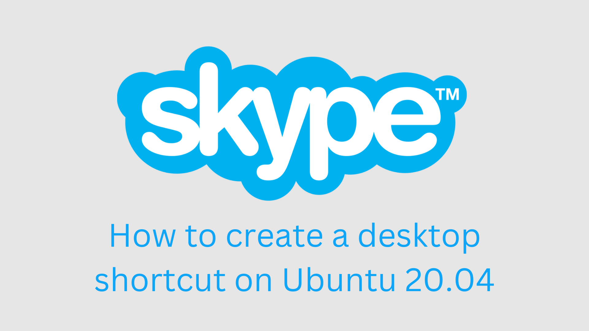 How to create a desktop shortcut on Ubuntu 20.04