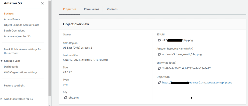 aws file upload preview