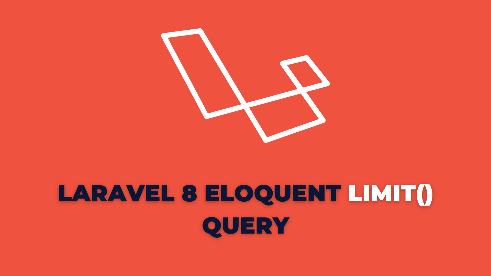 Laravel 8 Eloquent limit() Query