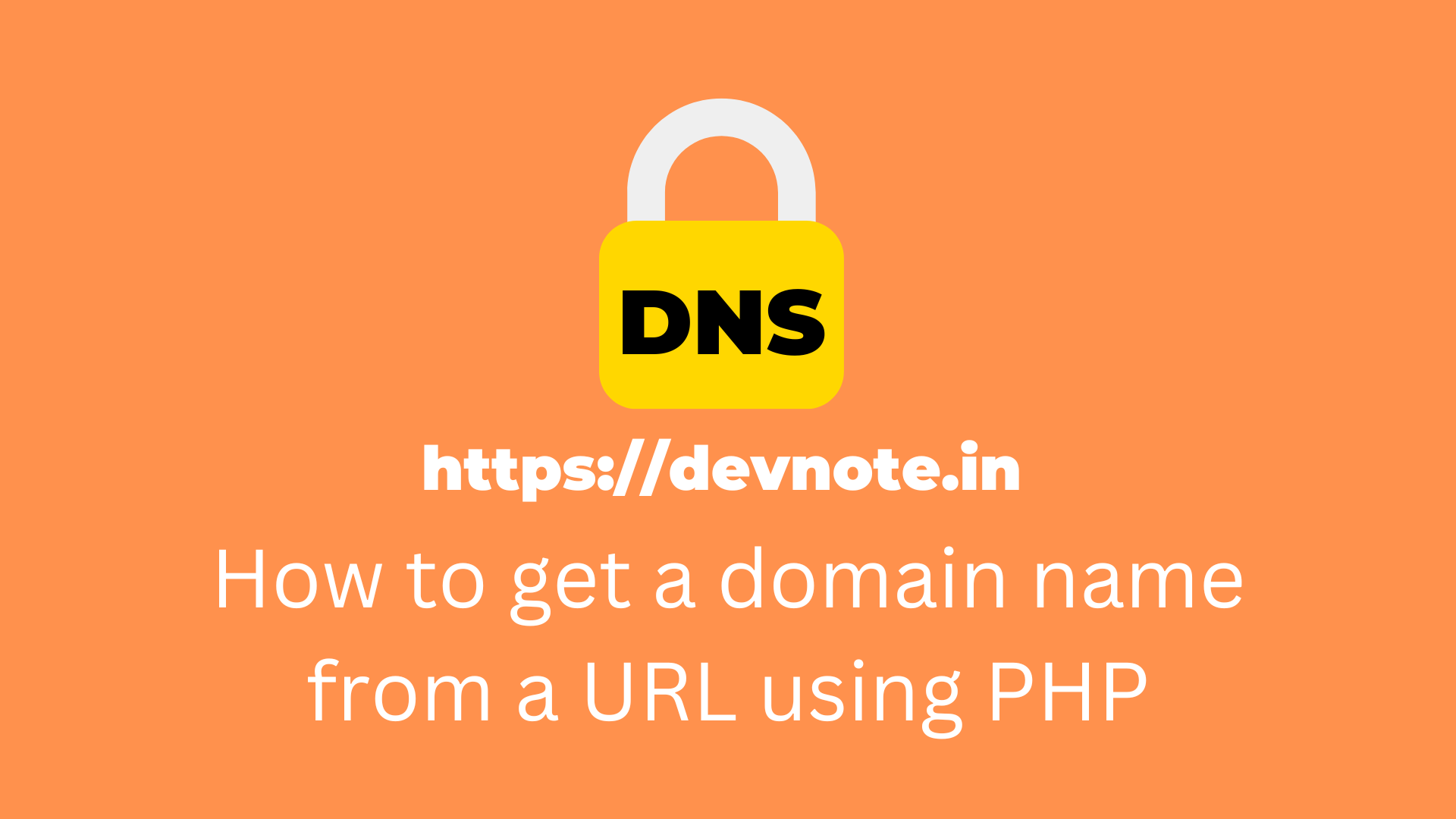 How to get a domain name from a URL using PHP