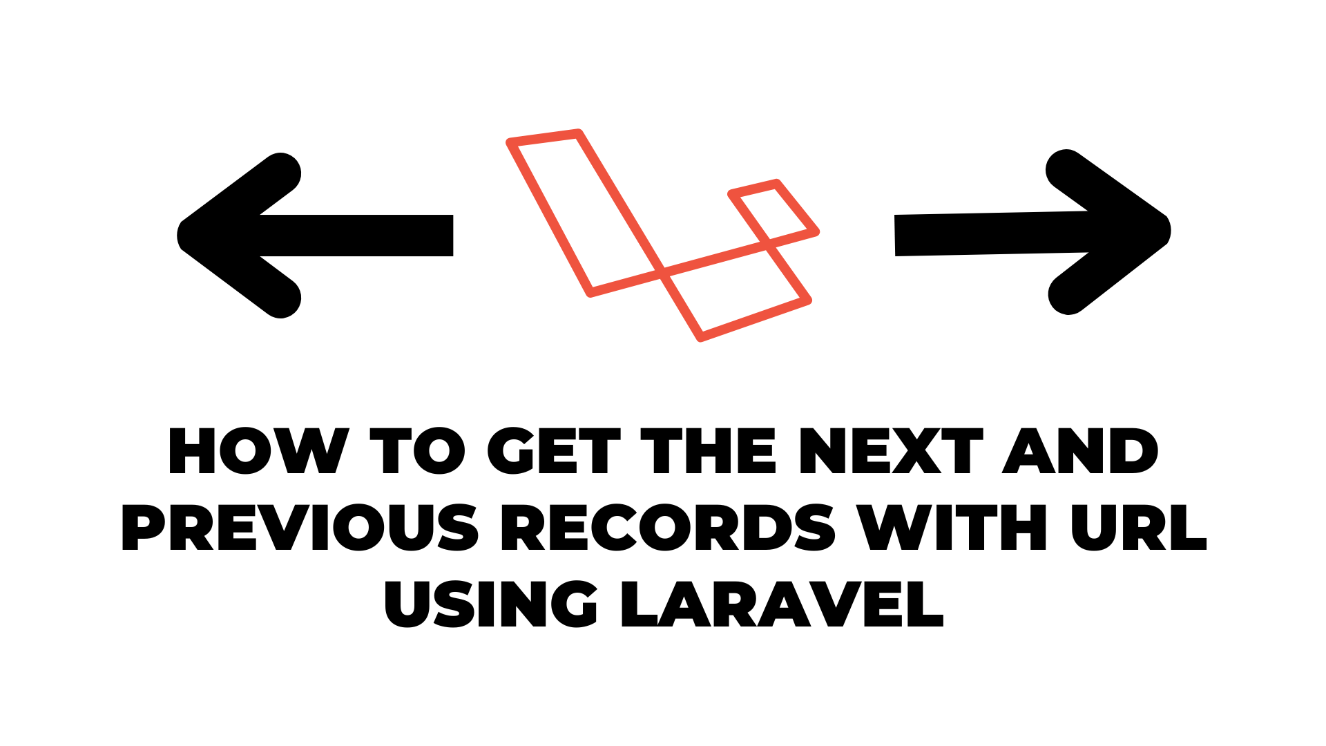 How to get the next and previous records with URL using Laravel