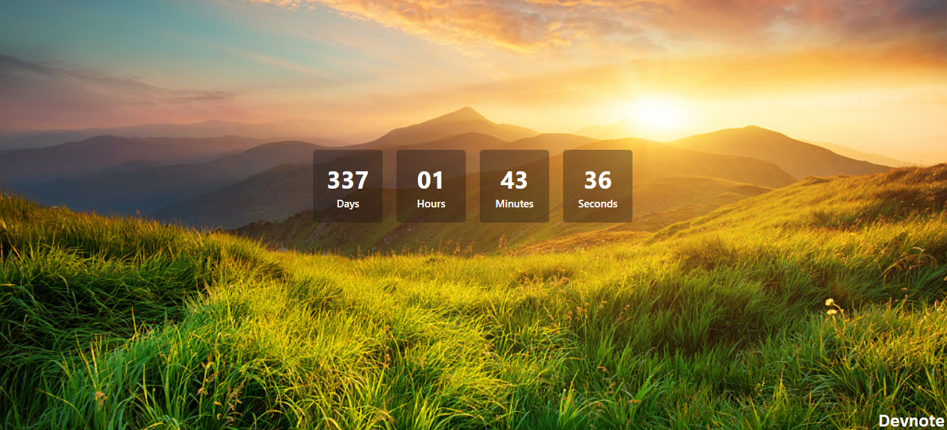 How to create an animated countdown timer using html