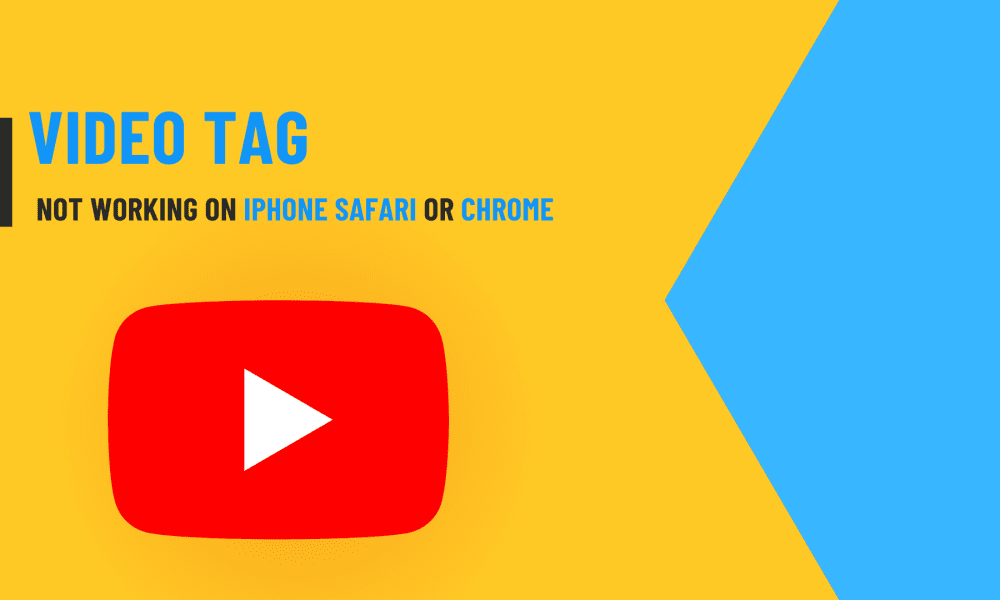 Video tag not working on iPhone Safari or Chrome