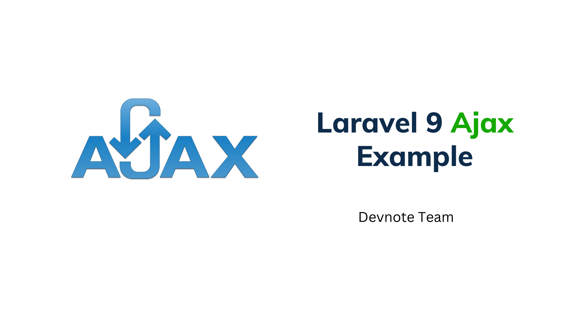 Laravel 9 Ajax Example