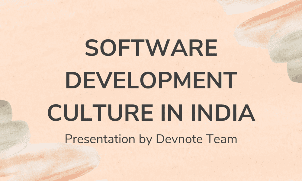 Software development culture in india