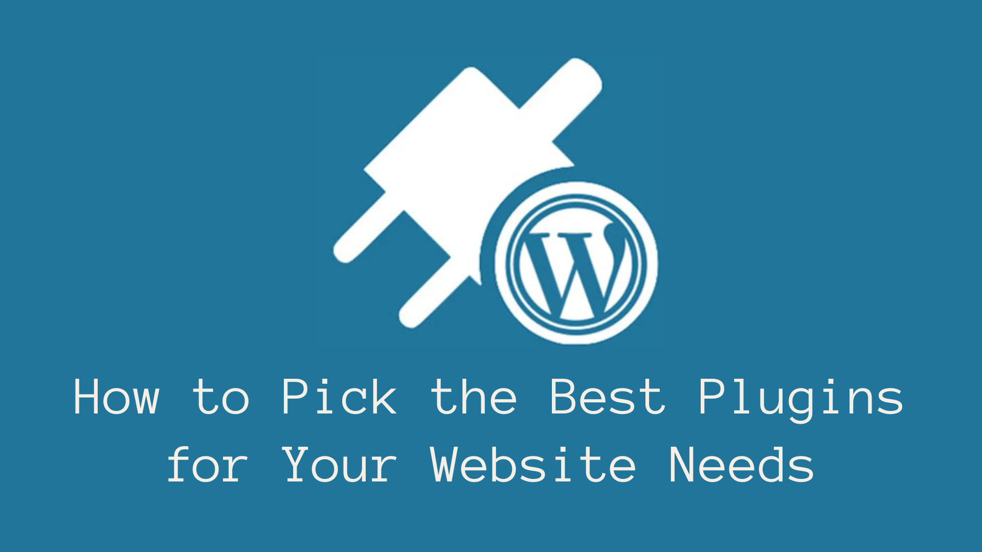 How to Pick the Best Plugins for Your Website Needs