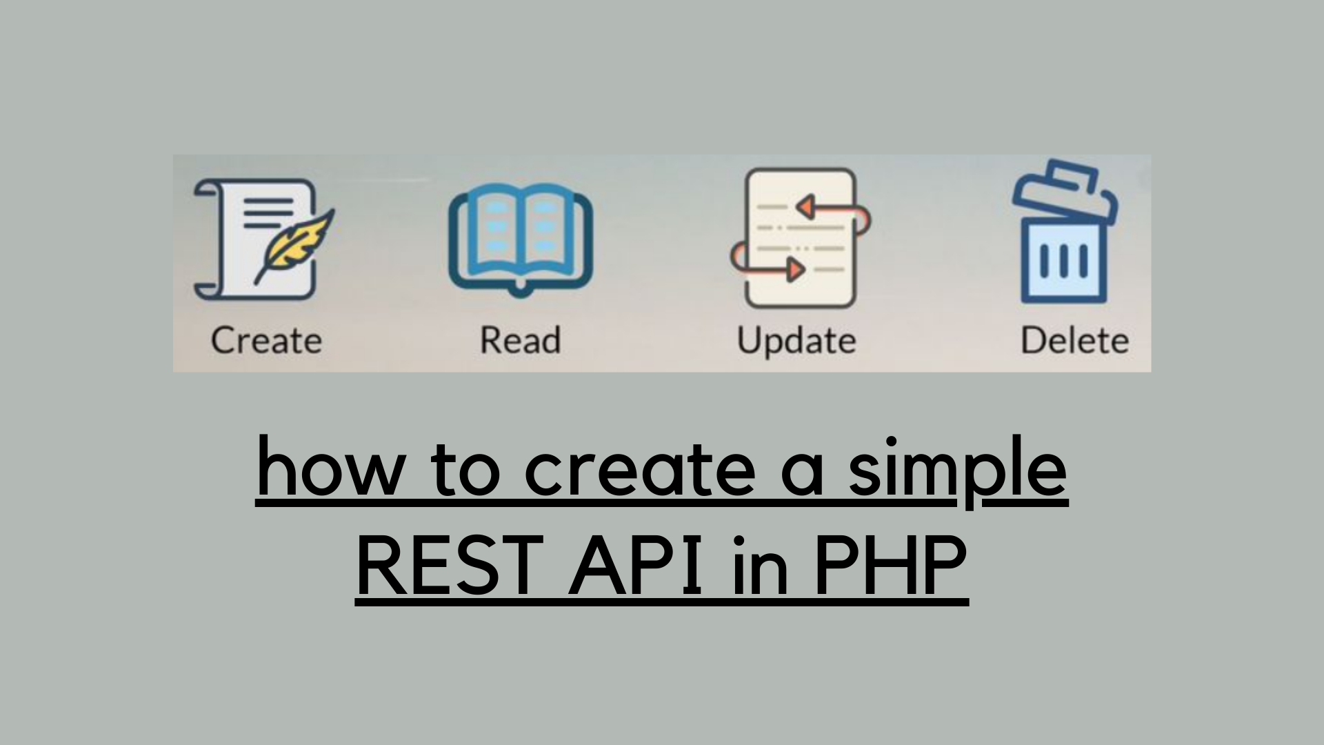How to create a simple REST API in PHP with a token